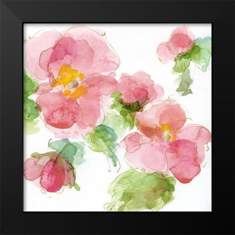 Petite Blush I Black Modern Wood Framed Art Print by Swatland, Katie