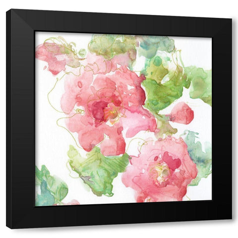 Petite Blush III Black Modern Wood Framed Art Print by Swatland, Katie