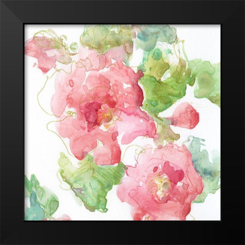 Petite Blush III Black Modern Wood Framed Art Print by Swatland, Katie