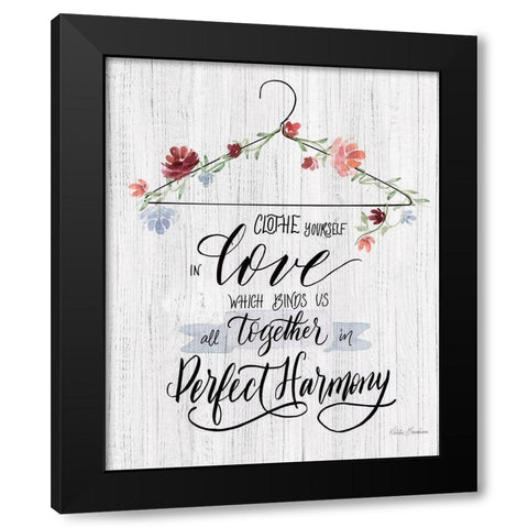 Scripture Hanger II Black Modern Wood Framed Art Print with Double Matting by Brockmon, Kristen