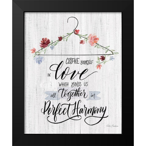 Scripture Hanger II Black Modern Wood Framed Art Print by Brockmon, Kristen