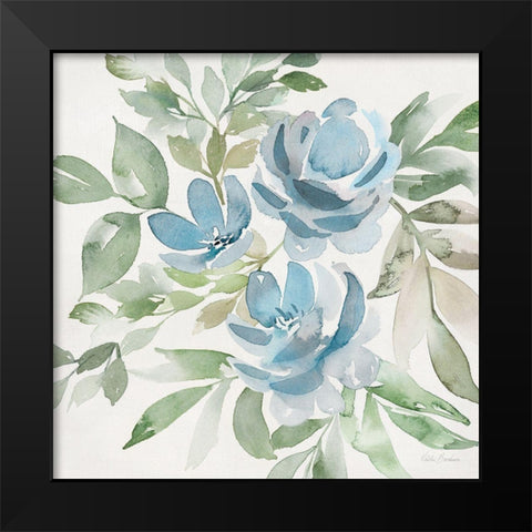Soft Blue Paradise Picks I Black Modern Wood Framed Art Print by Brockmon, Kristen