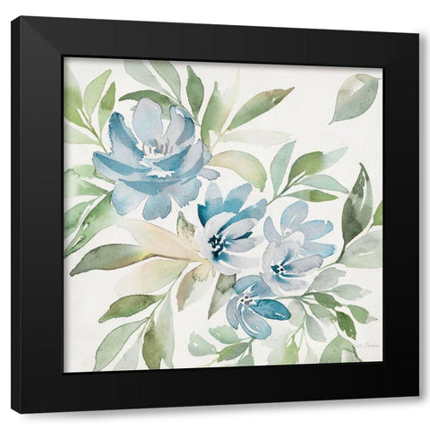 Soft Blue Paradise Picks II Black Modern Wood Framed Art Print by Brockmon, Kristen