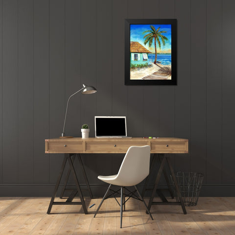 Tropicana Cabana I Black Modern Wood Framed Art Print by Dunlap, Marilyn