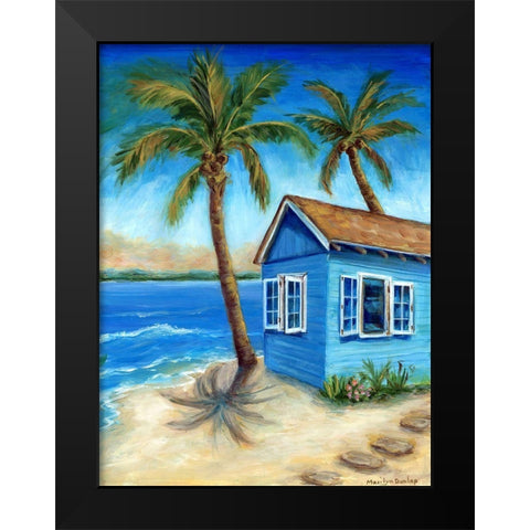 Tropicana Cabana II Black Modern Wood Framed Art Print by Dunlap, Marilyn