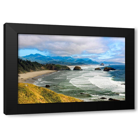 Canyon Beach Black Modern Wood Framed Art Print by Delimont, Danita