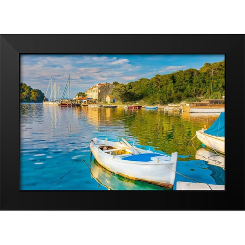 Beautiful Beach Black Modern Wood Framed Art Print by Delimont, Danita