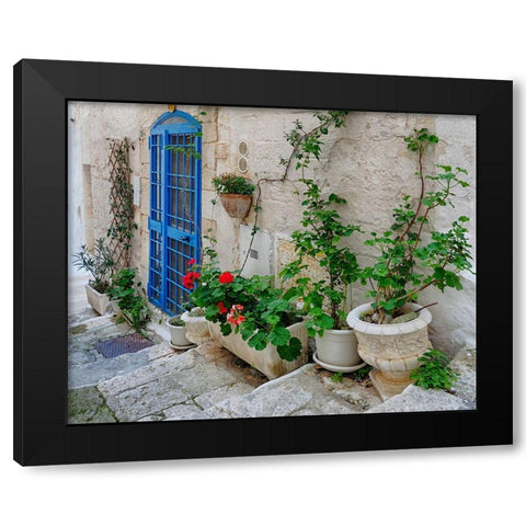 Front Door Oasis Black Modern Wood Framed Art Print with Double Matting by Delimont, Danita