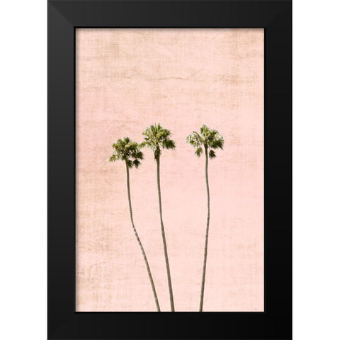 Think Pink Black Modern Wood Framed Art Print by Carpentieri, Natalie