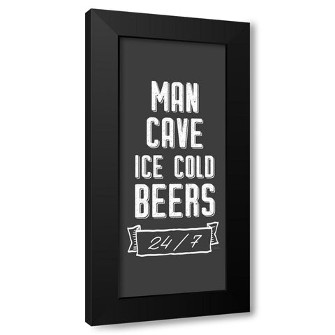 Ice Cold Beers Black Modern Wood Framed Art Print by Carpentieri, Natalie