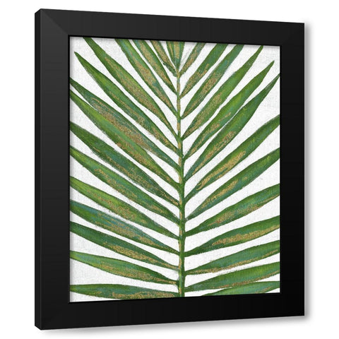Summer Palm Black Modern Wood Framed Art Print by Tava Studios
