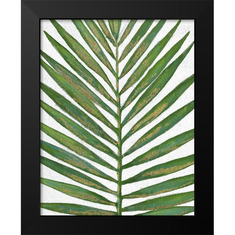 Summer Palm Black Modern Wood Framed Art Print by Tava Studios