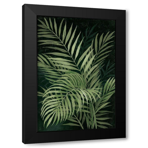 Island Dream Palms II Black Modern Wood Framed Art Print with Double Matting by Nan