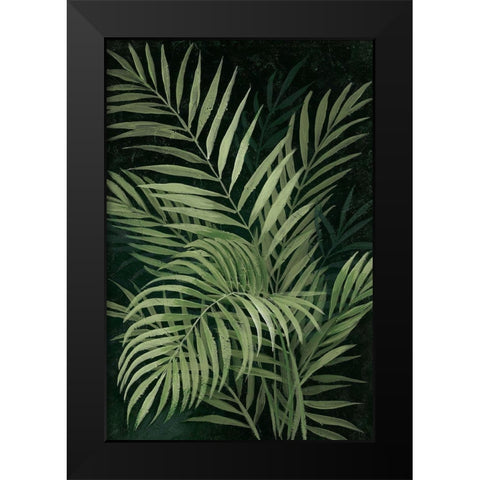 Island Dream Palms II Black Modern Wood Framed Art Print by Nan