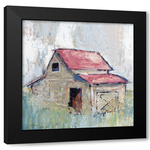 Pastel Barn I Black Modern Wood Framed Art Print with Double Matting by Robinson, Carol