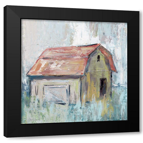 Pastel Barn II Black Modern Wood Framed Art Print by Robinson, Carol
