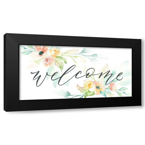 Welcome Black Modern Wood Framed Art Print with Double Matting by Brockmon, Kristen