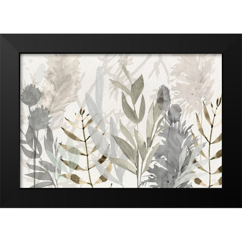 Shadow Woods Black Modern Wood Framed Art Print by Jill, Susan