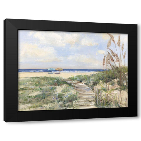 Summer Seas Black Modern Wood Framed Art Print with Double Matting by Swatland, Sally