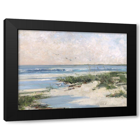 Soft Morning Sea Black Modern Wood Framed Art Print with Double Matting by Swatland, Sally