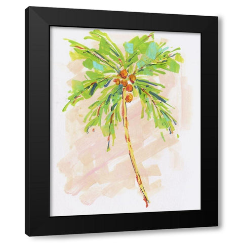 Coconut Palm I Black Modern Wood Framed Art Print by Swatland, Sally