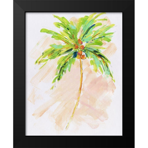 Coconut Palm II Black Modern Wood Framed Art Print by Swatland, Sally