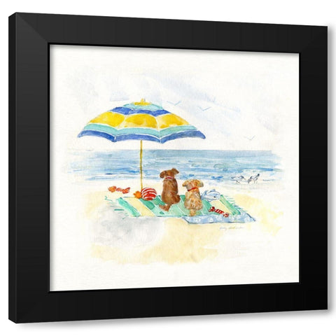 Dog Days of Summer I Black Modern Wood Framed Art Print by Swatland, Sally