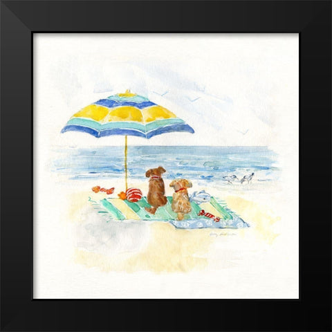 Dog Days of Summer I Black Modern Wood Framed Art Print by Swatland, Sally