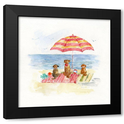 Dog Days of Summer II Black Modern Wood Framed Art Print with Double Matting by Swatland, Sally