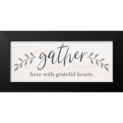 Grateful Black Modern Wood Framed Art Print by Carpentieri, Natalie