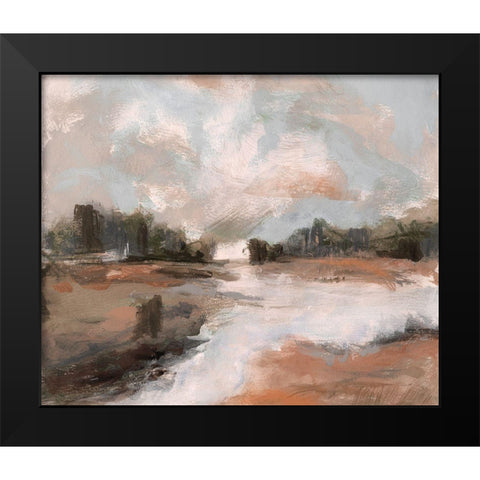 South Pond Black Modern Wood Framed Art Print by Jill, Susan