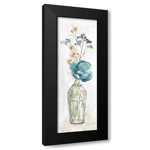 Simply Blue I Black Modern Wood Framed Art Print by Robinson, Carol