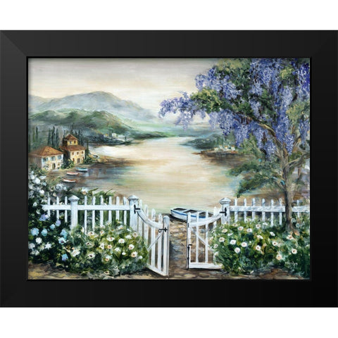 Tuscan Shore Black Modern Wood Framed Art Print by Dunlap, Marilyn
