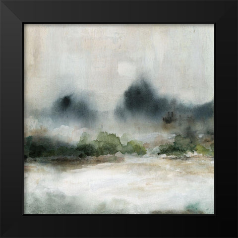Textured Rain II Black Modern Wood Framed Art Print by Robinson, Carol