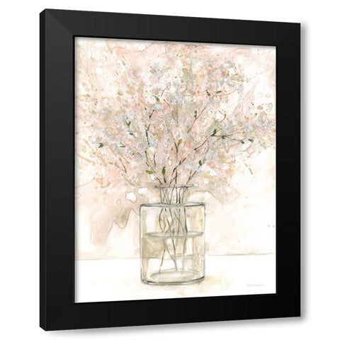 Delicate Arrangement I Black Modern Wood Framed Art Print with Double Matting by Robinson, Carol