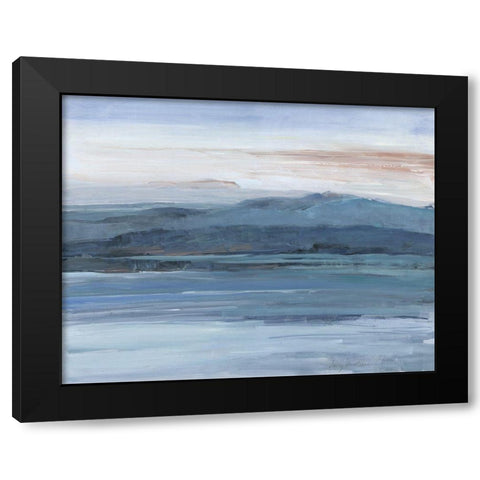 Across the Lake Black Modern Wood Framed Art Print with Double Matting by Swatland, Sally