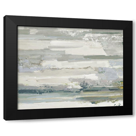 Meadowlands Black Modern Wood Framed Art Print by Swatland, Sally