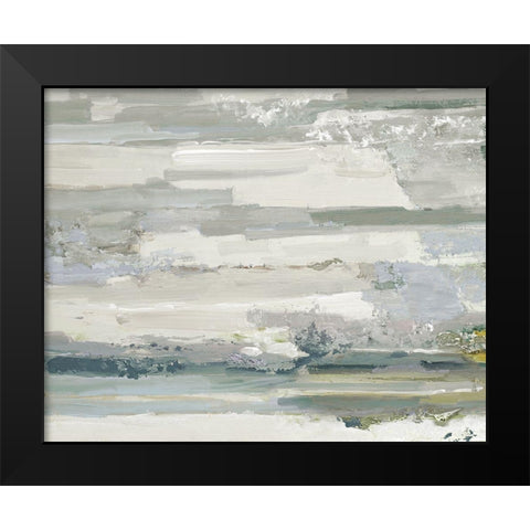 Meadowlands Black Modern Wood Framed Art Print by Swatland, Sally