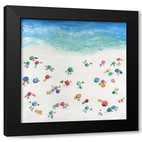 Summer Colors Black Modern Wood Framed Art Print by Dunlap, Marilyn