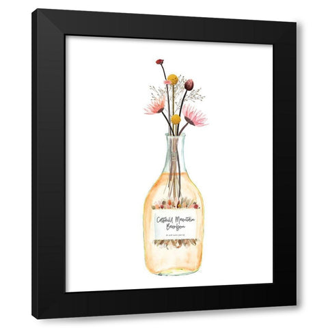 Catskill Mountain Bourbon Black Modern Wood Framed Art Print by Jill, Susan
