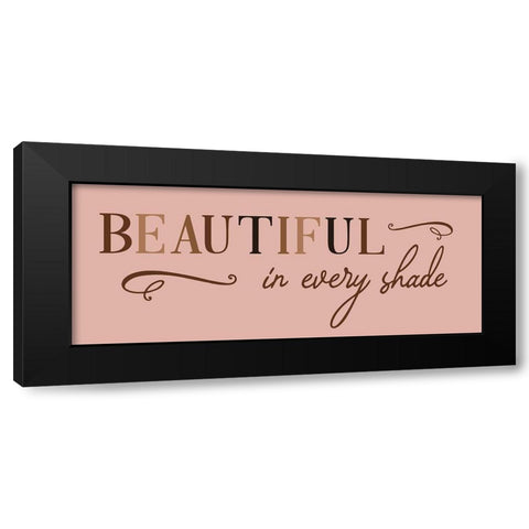 Every Shade Black Modern Wood Framed Art Print with Double Matting by CAD Designs