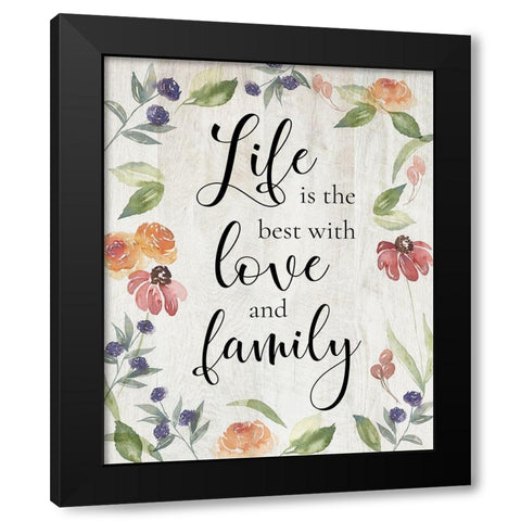 Life is the Best Black Modern Wood Framed Art Print with Double Matting by Brockmon, Kristen