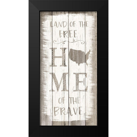 Brave Home Black Modern Wood Framed Art Print by Carpentieri, Natalie