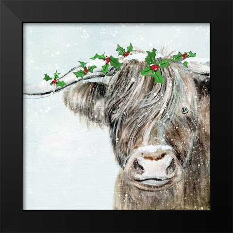 Holly Pasture II Black Modern Wood Framed Art Print by Tava Studios