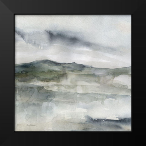 Layered  Atmosphere Black Modern Wood Framed Art Print by Robinson, Carol