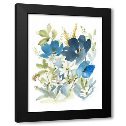 Wild Medley II Black Modern Wood Framed Art Print with Double Matting by Nan