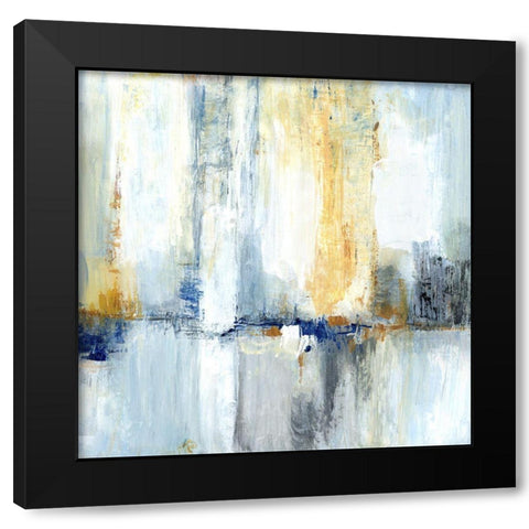 Sweeping City II Black Modern Wood Framed Art Print by Tava Studios