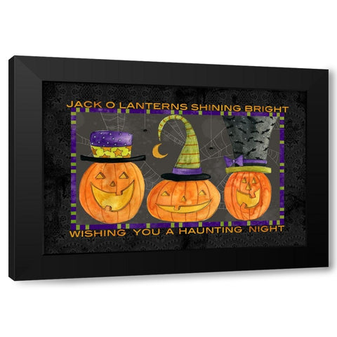 Jack OLantern Mat Black Modern Wood Framed Art Print by Finn, Livi