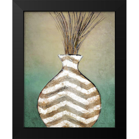 Global Vessel I Black Modern Wood Framed Art Print by Tava Studios