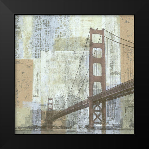 Soft Light Bay Black Modern Wood Framed Art Print by Craven, Katrina